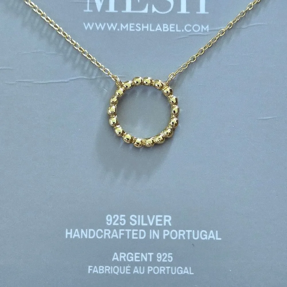 MESH Stationary Open Circle⭕️ Necklace